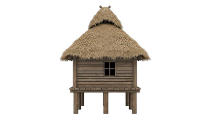 Thatched Roof Stilt House