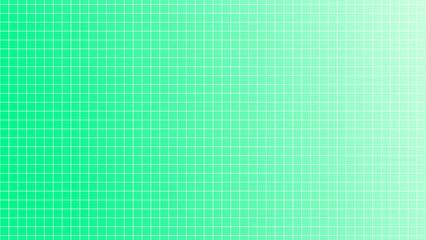Abstract background with square grid lines on a soft green gradient background