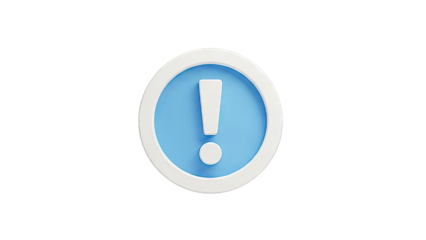 3D Exclamation Mark Icon