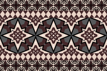 Seamless floral pattern collection featuring abstract botanical flowers and organic flowing shapes. Decorative repeating design with a modern vintage color palette, suitable for textile, fabric