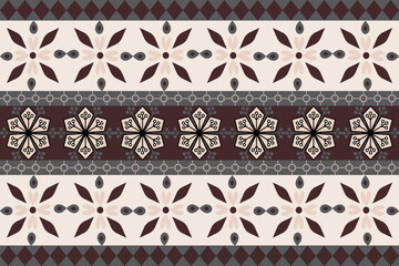 Seamless floral pattern collection featuring abstract botanical flowers and organic flowing shapes. Decorative repeating design with a modern vintage color palette, suitable for textile, fabric