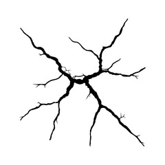 Illustration of wall cracks for modern art
