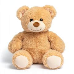 Obraz premium Adorable plush teddy bear studio setting photography bright environment close-up view childhood comfort