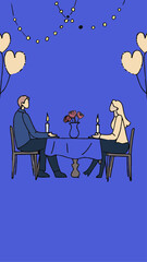 Valentine's Day Romantic Celebration Scene