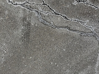 Obraz premium Texture Series - Cracked Parking Lot in Winter Texture