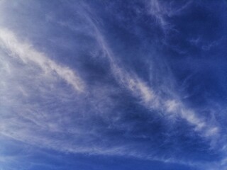 clouds in the blue sky