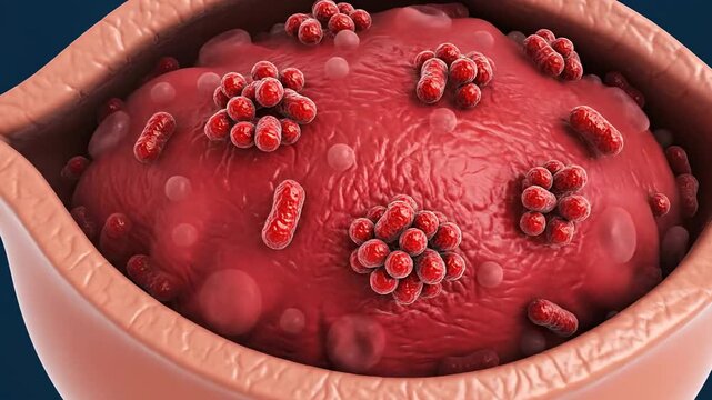 Urinary Tract Infection Medical Illustration.