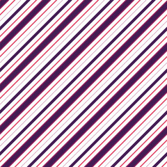 Obraz premium Printable Stripe Pattern Diagonal in White and Berry Curious Seamless Design