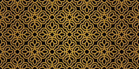 Seamless Arabic pattern background. Arabian style Islamic ornamental Vector illustration