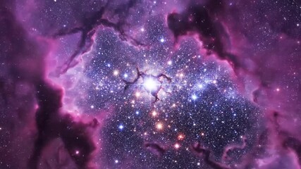 Stunning Cosmic Nebula - A Celestial Tapestry of Stars and Gas.