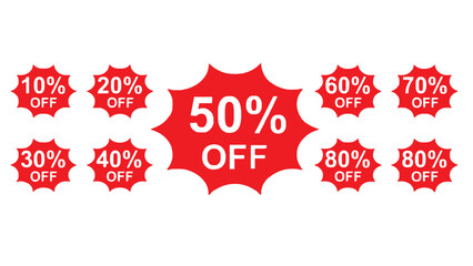 Discount labels for sales and promotions