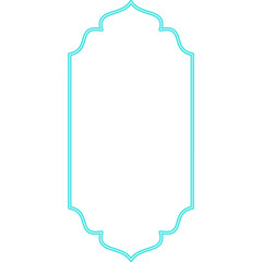 Neon Shape Islamic Window