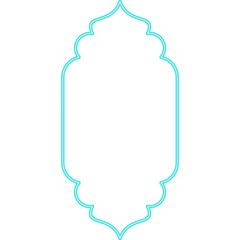 Neon Shape Islamic Window