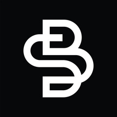 Stylized Intertwined SB logo Pipes and Valve Icon