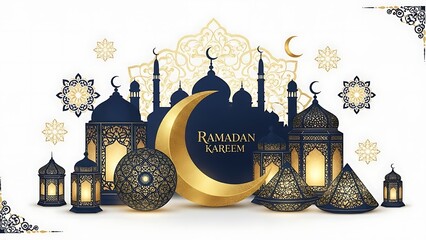 vector illustration of a mosque ramadhan 