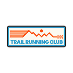 Trail Running Logo Sport Stickers