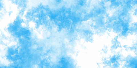 Abstract light blue watercolor cloudiness, mist, or smog background. light blue sky with white background and blurred pattern. Vivid textured aquarelle painted art design background.	