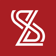 Modern Intertwined S Letter Monogram Logo