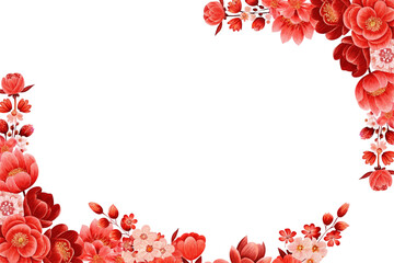 Flower watercolor frame for wedding, birthday, card, background, invitation, wallpaper, sticker, decoration etc.
