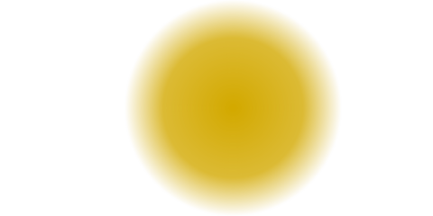 Bright yellow blurred spot with soft focus edges on white background, abstract sun-themed circular gradient for cheerful and warm design concepts