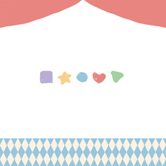 たのしいサーカス ヘッダー＆装飾セット｜Fun Circus Header Decoration Set