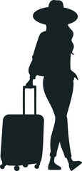 People Traveling Silhouette Element