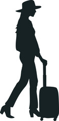 People Traveling Silhouette Element