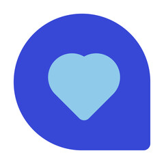 chat bluetone icon set