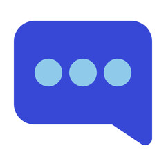 chat bluetone icon set