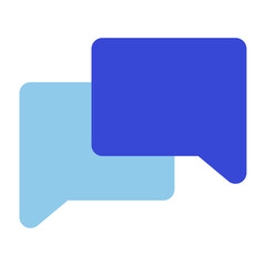 chat bluetone icon set