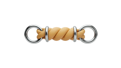 Twisted Rope and Metal Rings