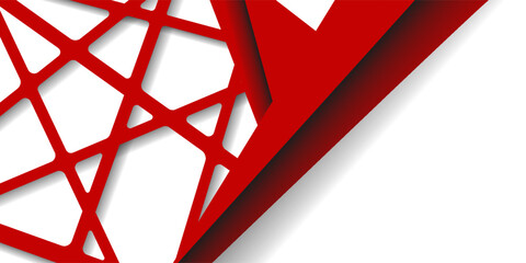 Red and White Abstract Background for Background Slide etc