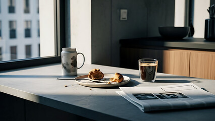 cup of coffee on a table