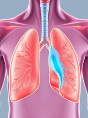 Respiratory system lungs and airways, demonstrating gas exchange and breathing mechanism,  respiratory,  oxygen