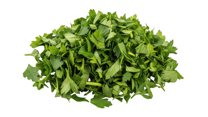 Fototapeta premium Fresh parsley leaves isolated on transparent background