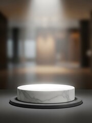 Minimalist presentation platform for product advertising and design element