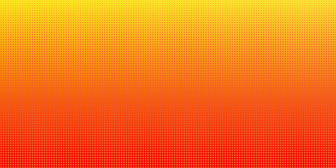 Dots halftone orange color pattern gradient texture with technology digital background.