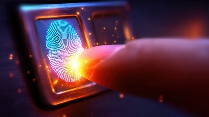 Biometric authentication with fingerprint scan technology