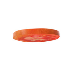 tomato slice isolated on transparent background
