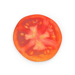 tomato slice isolated on transparent background