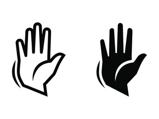 Obraz premium High five gesture illustration on white background