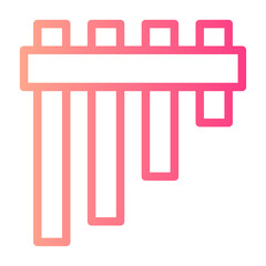 Panpipes gradient icon