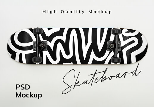 High Quality Skateboard Mockup Design PSD