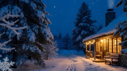 Fototapeta premium winter in the mountains