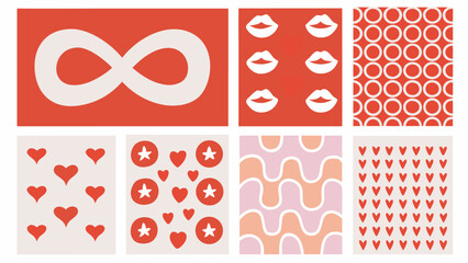 Vibrant graphic patterns for modern designs and branding