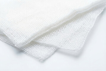 White gauze fabric clean medical texture