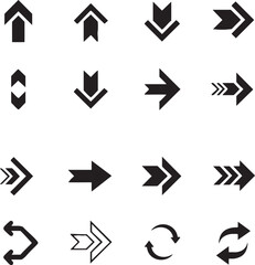 , black geometric shapes, minimalist arrow icons, abstract arrow sign collection, simple arrow icon set, vector arrow graphic design,.eps
