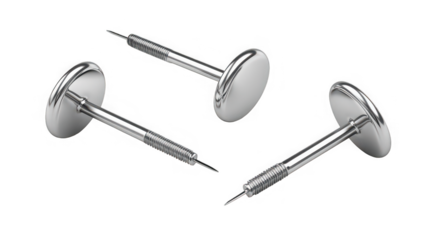 Collection of Chrome Binding Post Screws and Metal Fasteners