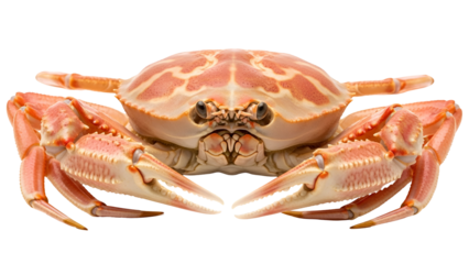 Closeup of a Red Spotted Crab on Black Background crustacean
