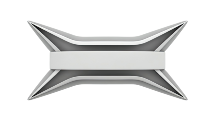 Abstract Geometric Sculpture with Smooth Curves and Sharp Edges